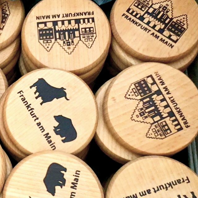 Frankfurter Apfelweindeckel - Schoppedeckel aus Holz