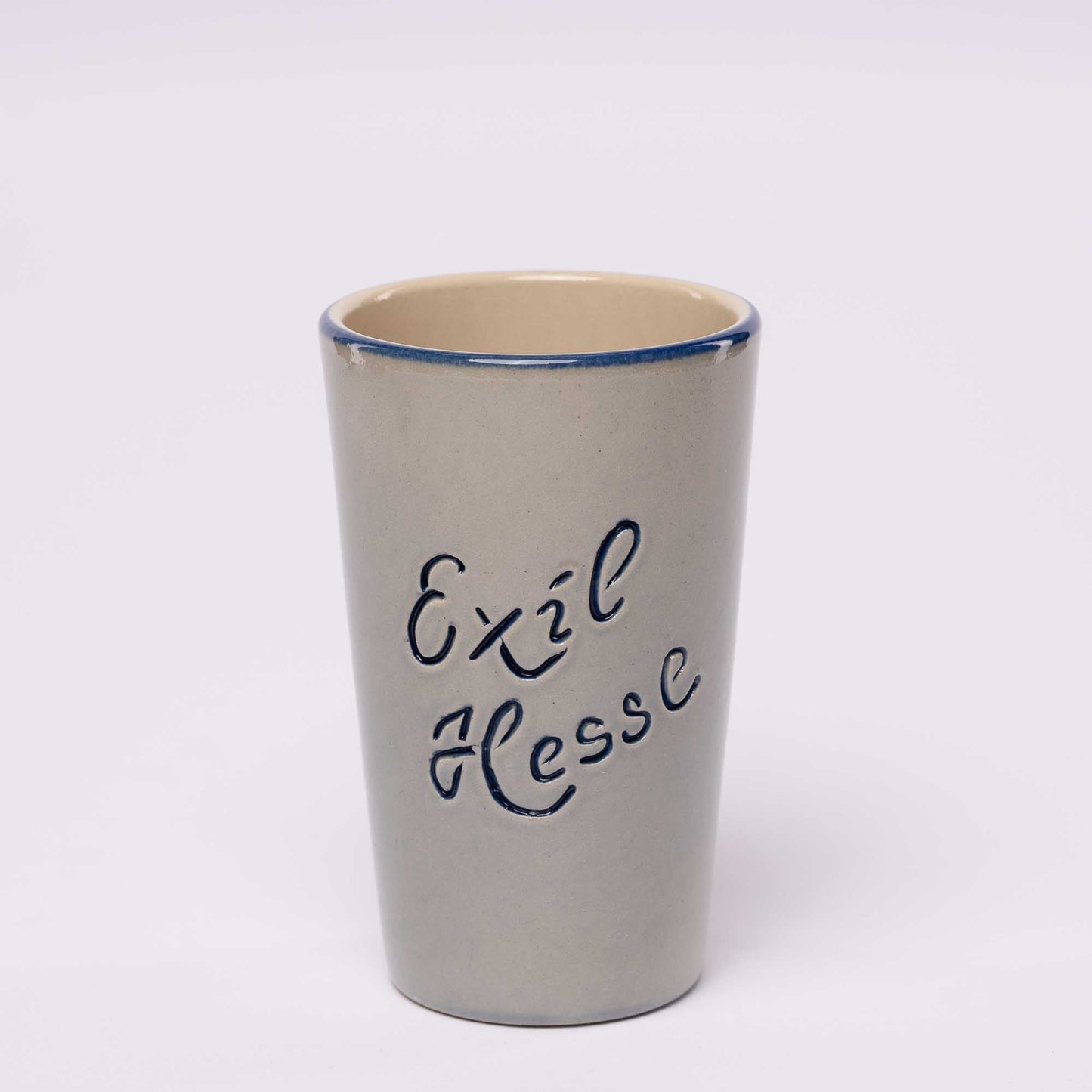 Frankfurter Apfelweinbecher "Exil Hesse" - blau grau 0,25l