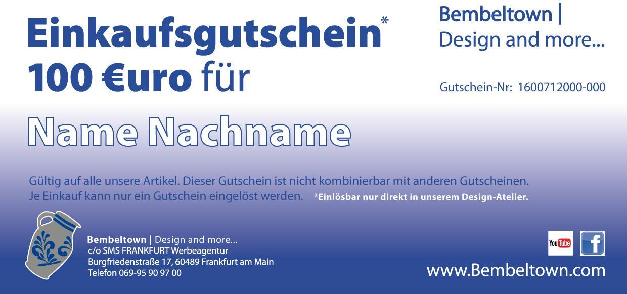 100 Euro Geschenkgutschein