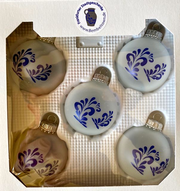 Bembelschwung Weihnachtskugel gefrostet