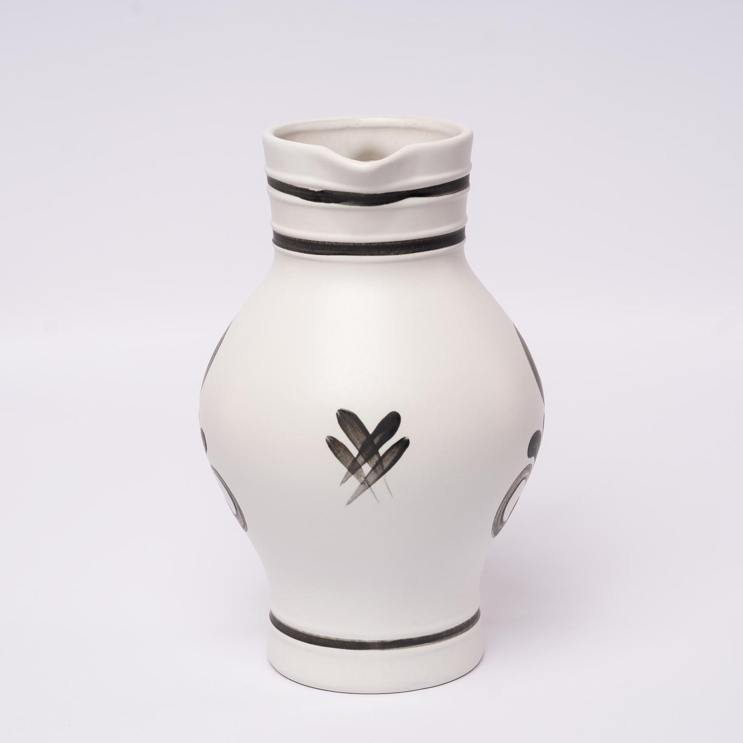 Apfelwein Bembel – Schwarz-Weiß mit Dekor