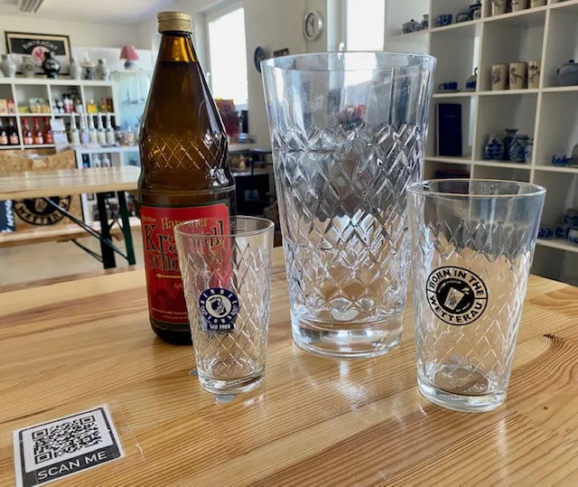 2 Liter Geripptes Apfelweinglas von Bembeltown #Geripptes