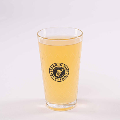 Standard Born in the Wetterau Geripptes Apfelweinglas