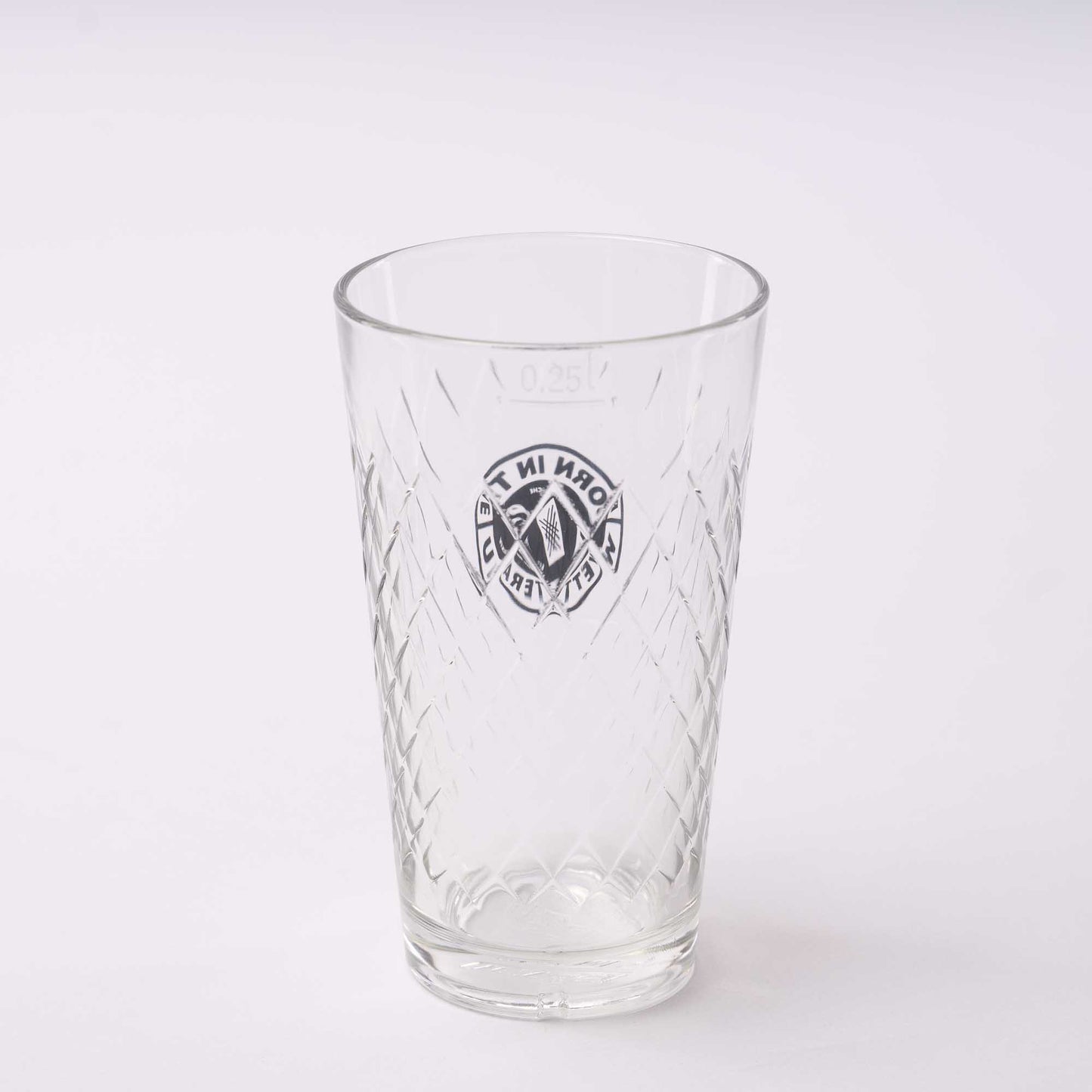 Standard Born in the Wetterau Geripptes Apfelweinglas