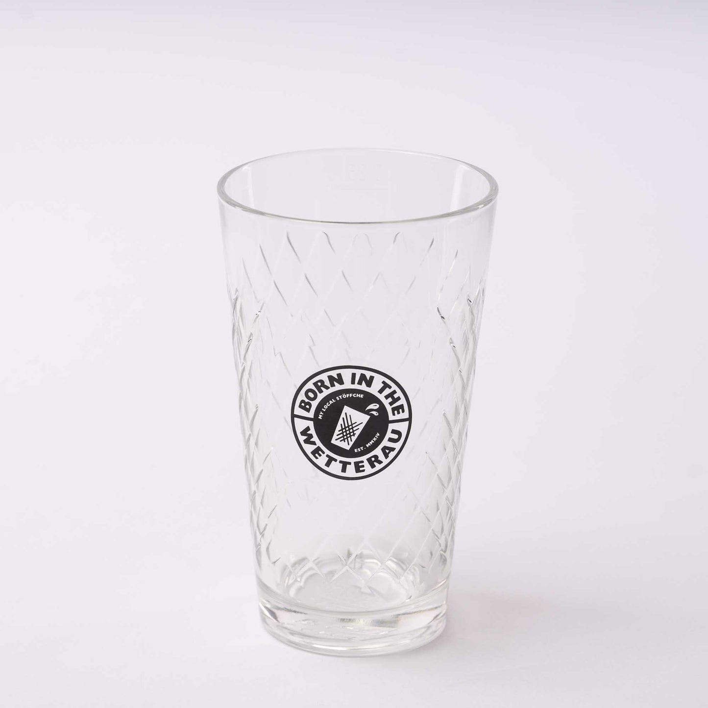 Standard Born in the Wetterau Geripptes Apfelweinglas