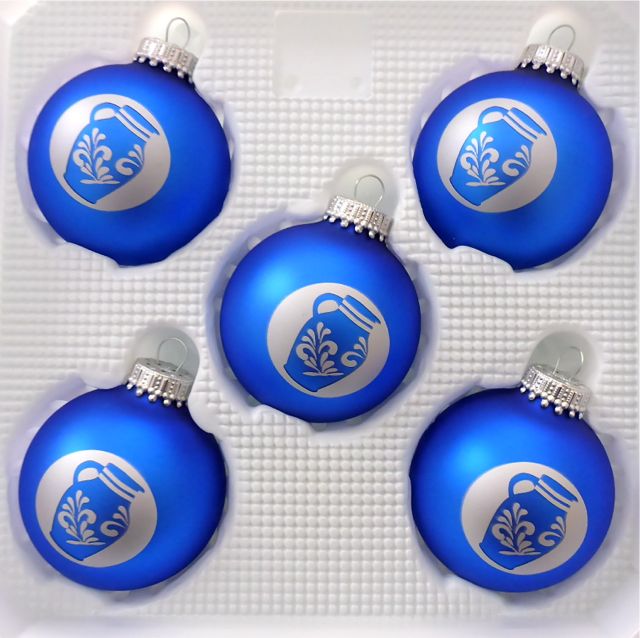 Christbaumkugel "Bembelschwung" (bronze-matt)