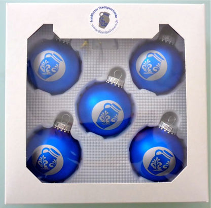 Christbaumkugel "Bembelschwung" (bronze-matt)