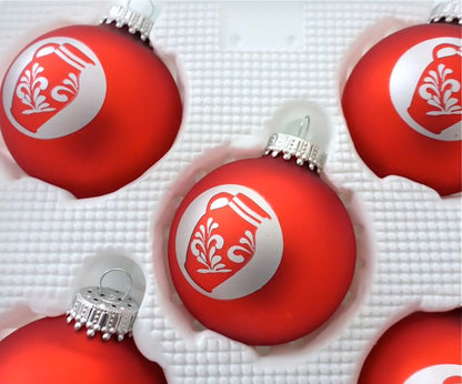 Christbaumkugel "Bembel" (rot-matt)