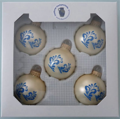 Christbaumkugel "Bembelschwung" (bronze-matt)