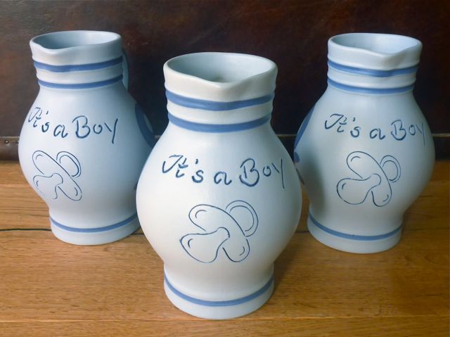 IT's A BOY - Hellblauer Mini Bembel zur Geburt