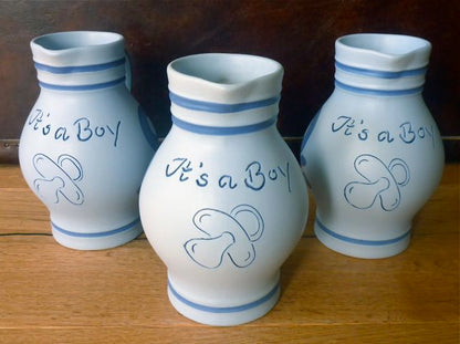 IT's A BOY - Hellblauer Mini Bembel zur Geburt