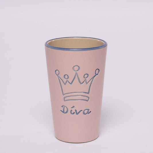 Diva Becher - rosa blau 0,25l