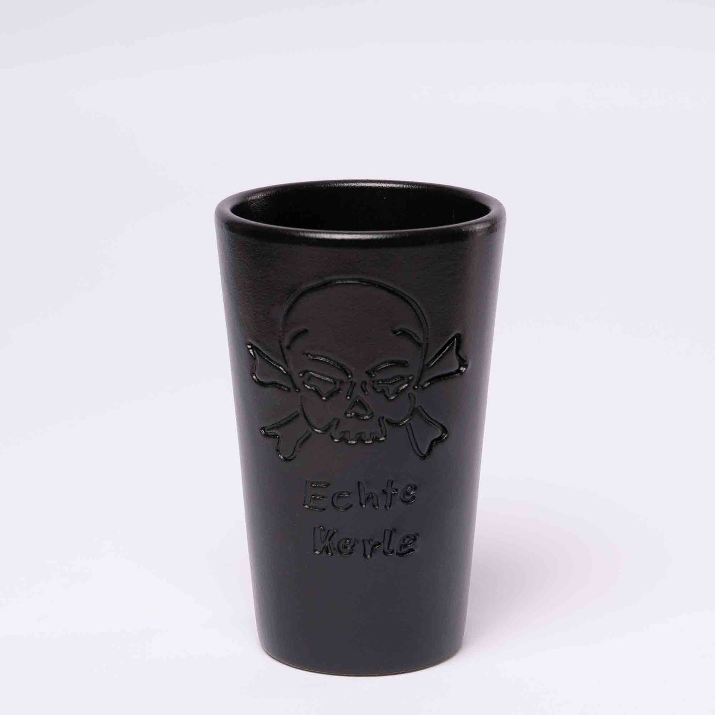 Echte Kerle Becher - schwarz 0,25l