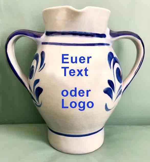 Bembel mit Logo oder Text #Wunschbembel