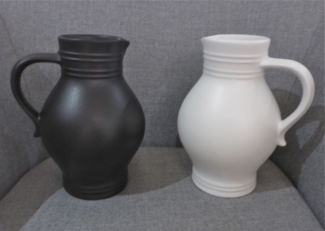 Klassischer 1 L Bembel in Weiß – handgemacht in Hessen