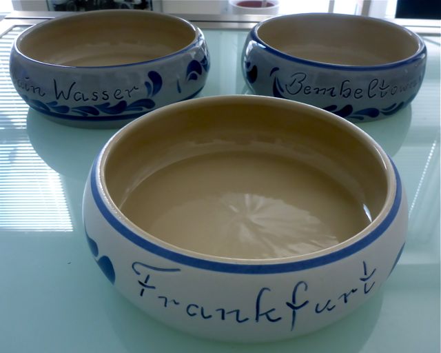 Schüsselchen und Dippe "Frankfurt Schüssel"