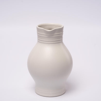 Klassischer 1 L Bembel in Weiß – handgemacht in Hessen