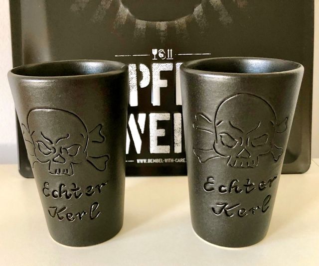 Echte Kerle Becher - Schwarze #Apfelweinbecher