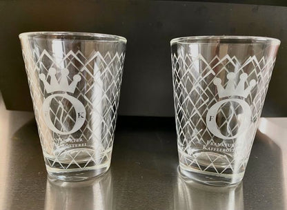 #Geripptes Espresso Glas #Scnapsglas