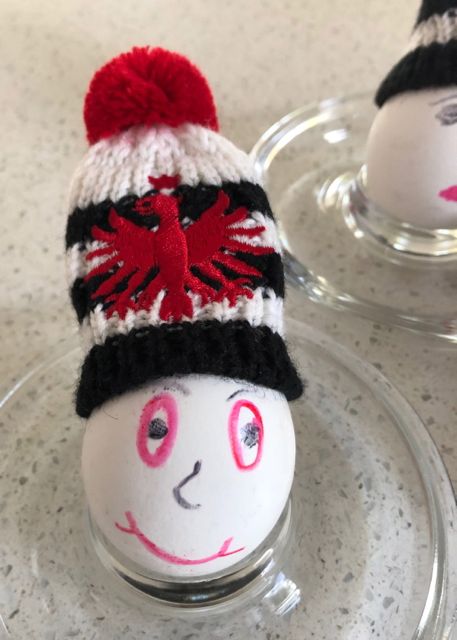 Frankfurter Eierwärmer mit Adler #SGE