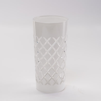 Gerippte Gläser 0,3 L Bleikristall Grau (Silber)