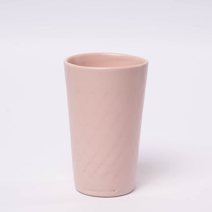 Gerippter Apfelweinbecher - rosa, 0,3l