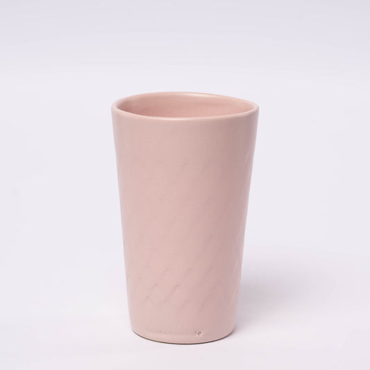 Gerippter Apfelweinbecher - rosa, 0,3l