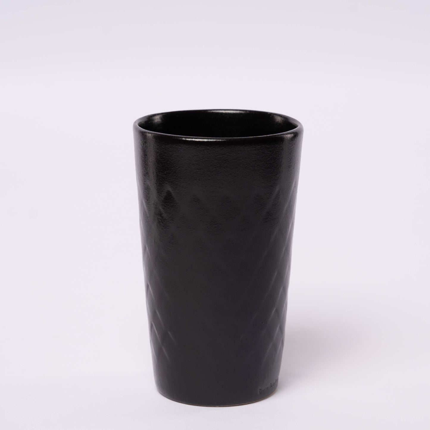 Gerippter Apfelweinbecher - schwarz 0,3l