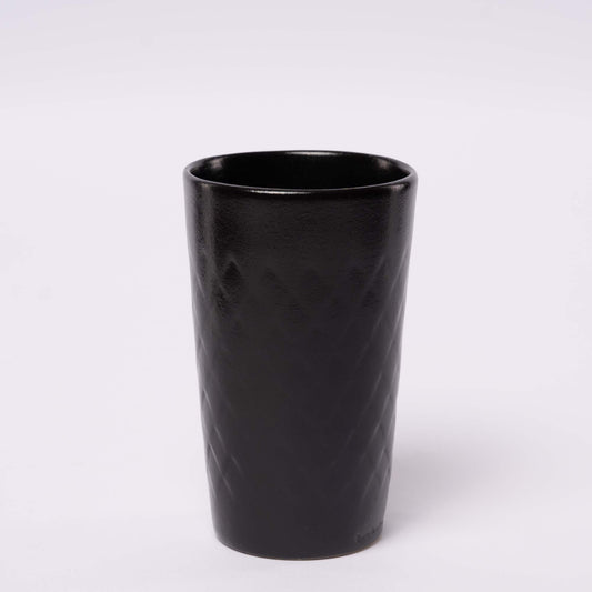 Gerippter Apfelweinbecher - schwarz 0,3l