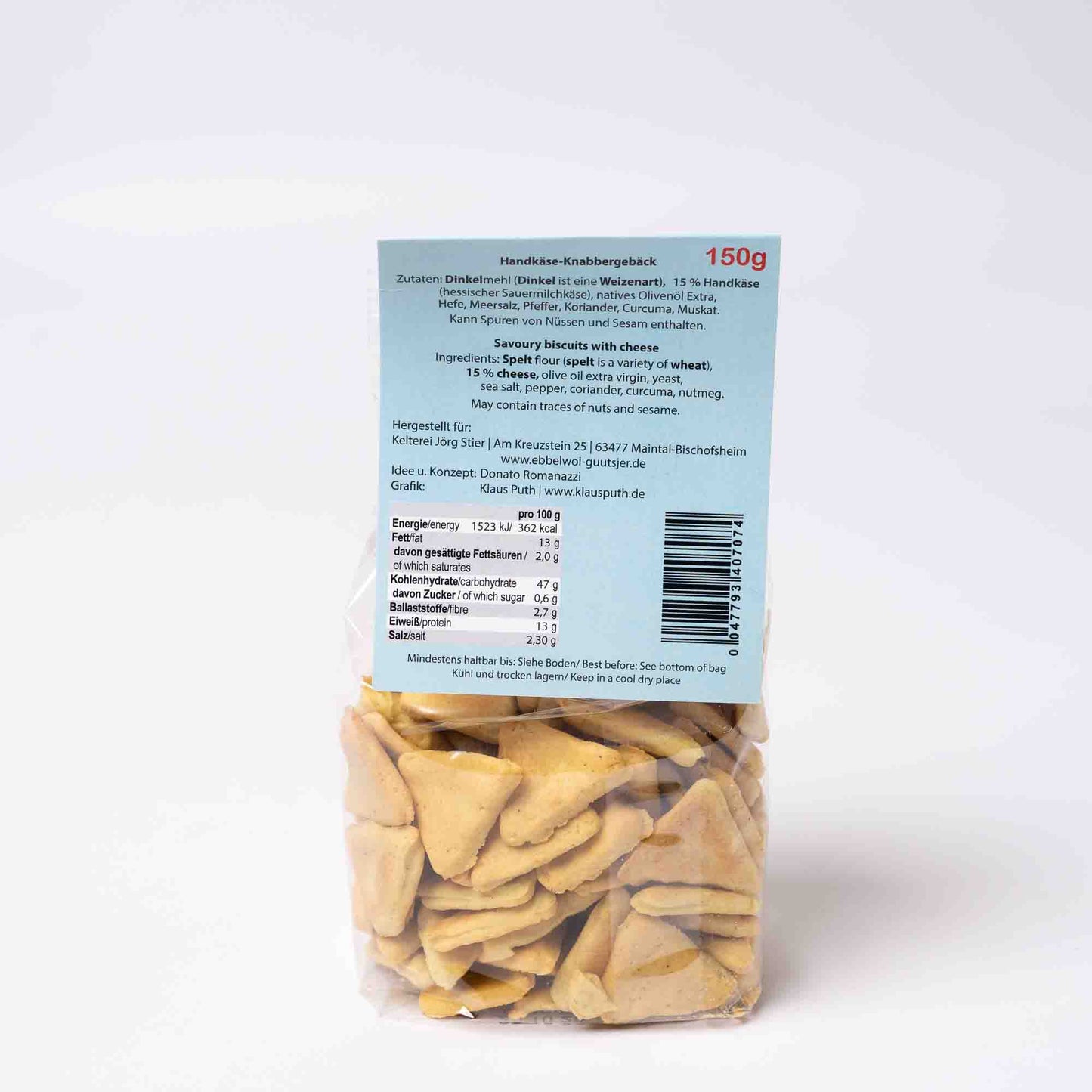 HESSINI Handkäs Cracker natur