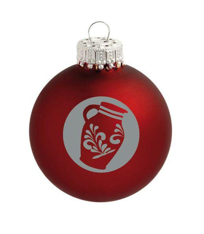 Christbaumkugel "Bembel" (rot-matt)