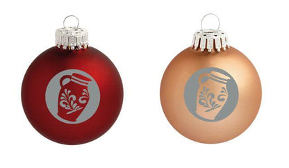 Christbaumkugel "Bembel" (rot-matt)