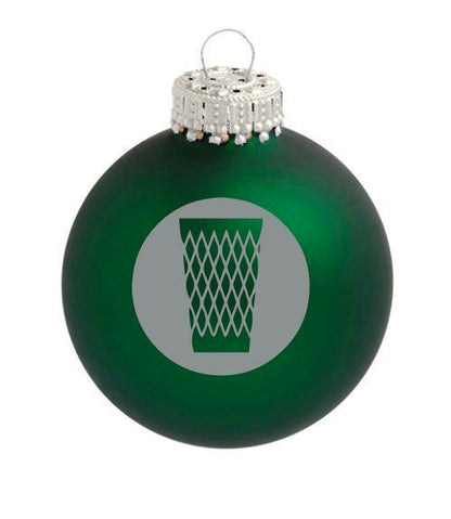 Christbaumkugel "Geripptes" (goldgelb matt)