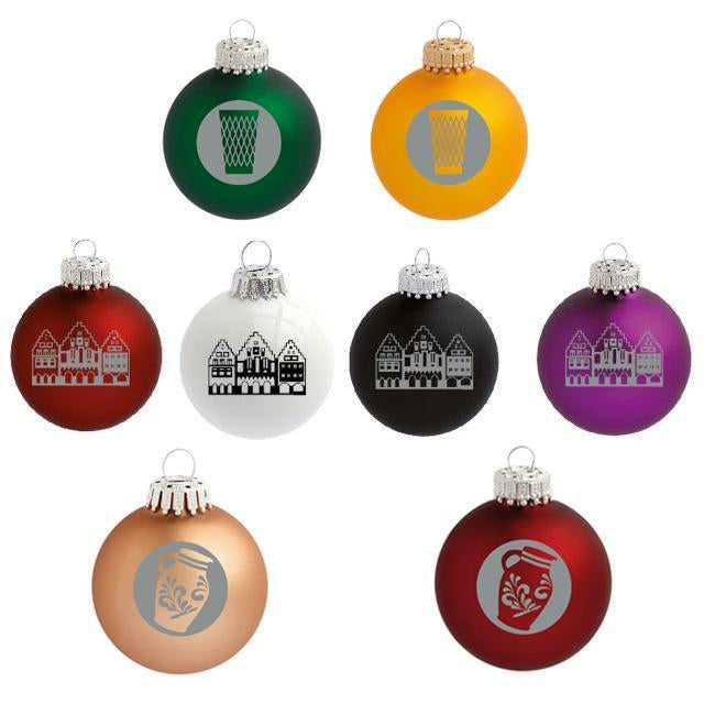 Hessische Weihnachtskugeln bunt gemischt