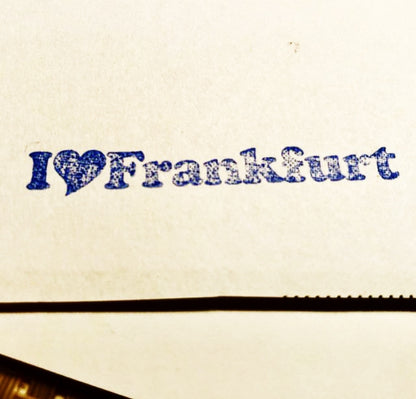 Stempel und Papierdruck #Frankfurt