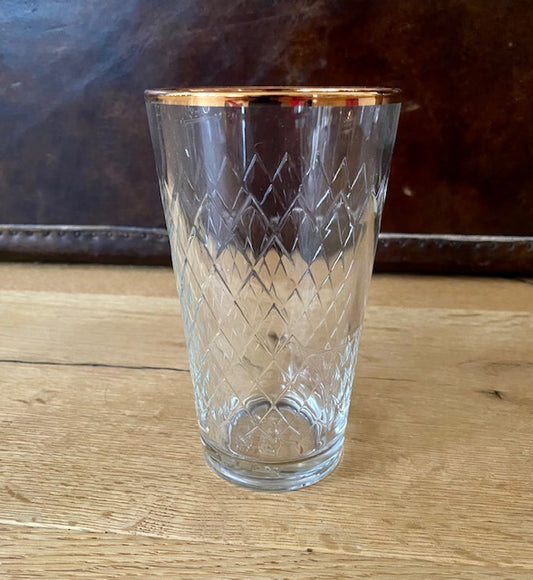 Apfelweingläser mit Goldrand bei Bembeltown #Gerippte