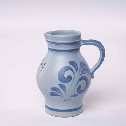 Blauer Bembel 0,5 L – It’s a Boy – mit Schnuller Dekor zur Geburt