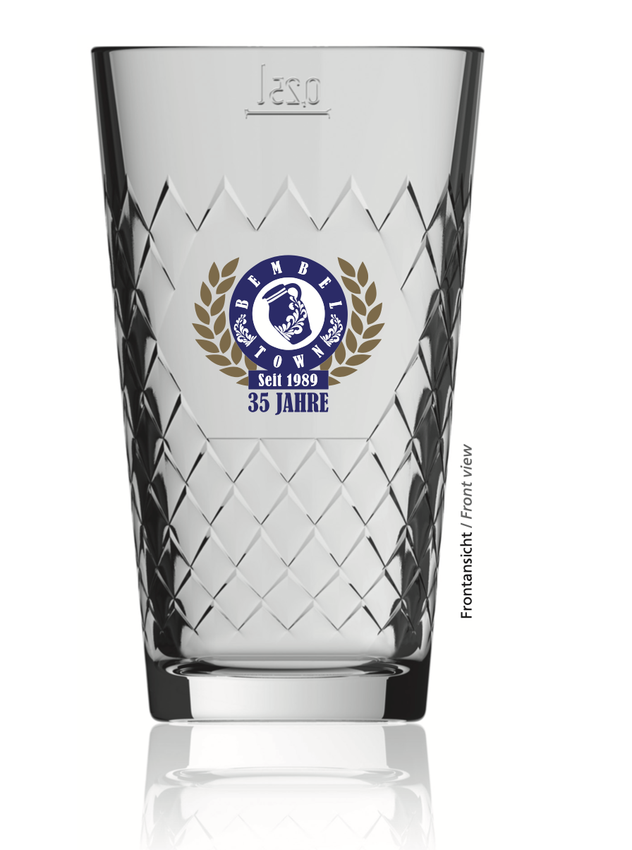 Frankfurter Geripptes Apfelweinglas 35 Jahre Bembeltown