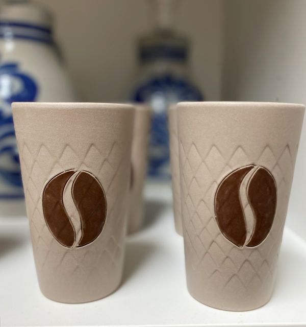 Gerippter #Kaffeebecher #LatteMacchiato #Barista