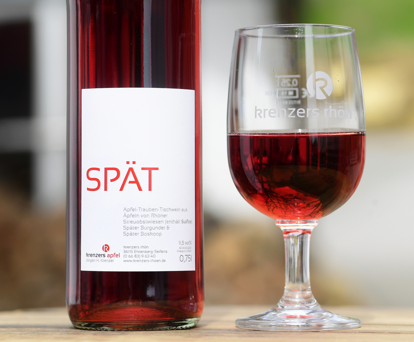 KrenzersRhön SPÄT - Wein aus Äpfeln mit Spätburgunder bei Bembeltown #krenzers