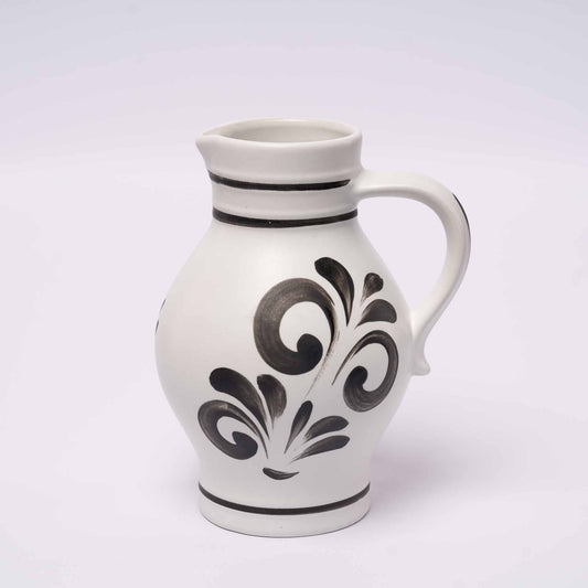 Apfelwein Bembel – Schwarz-Weiß mit Dekor