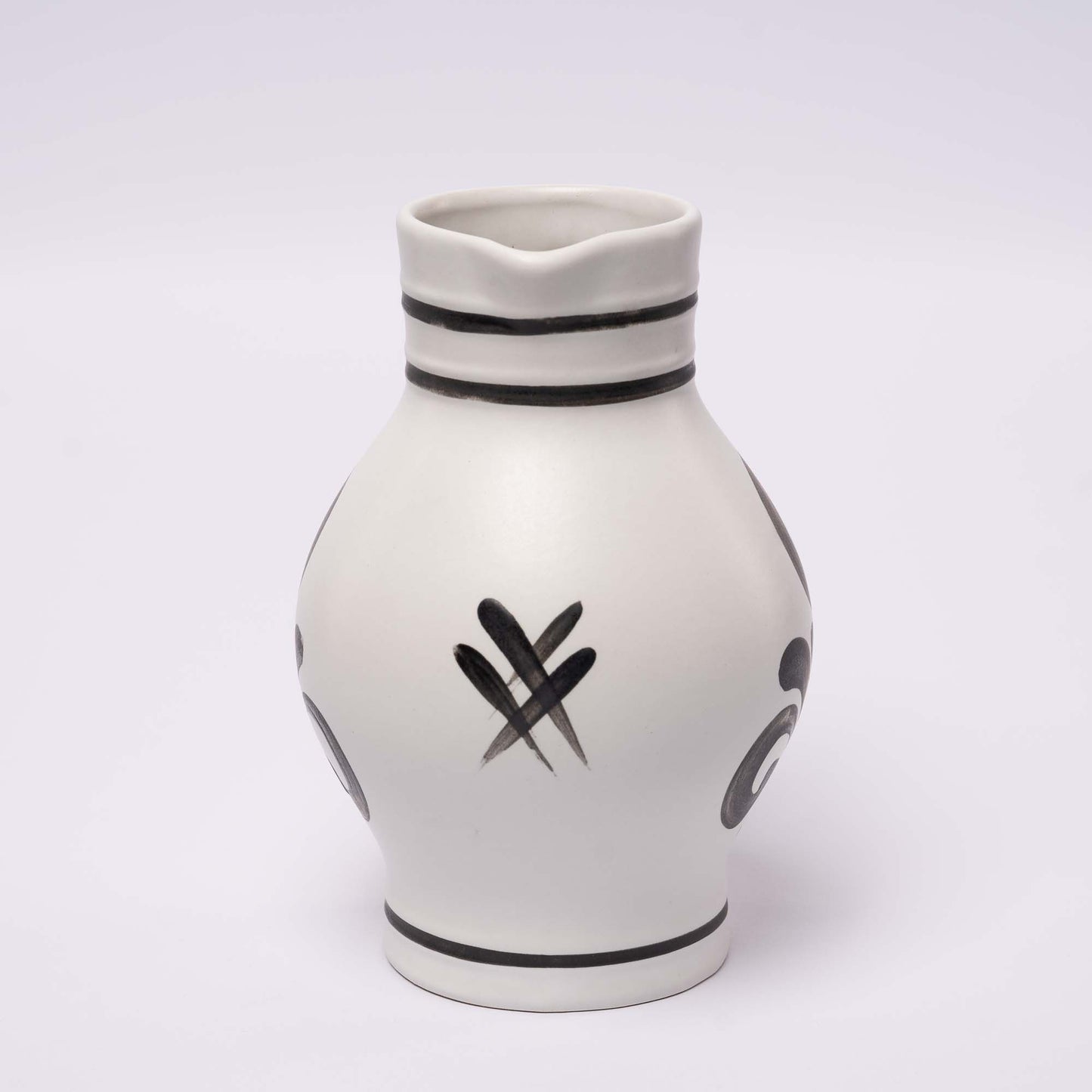 Apfelwein Bembel – Schwarz-Weiß mit Dekor