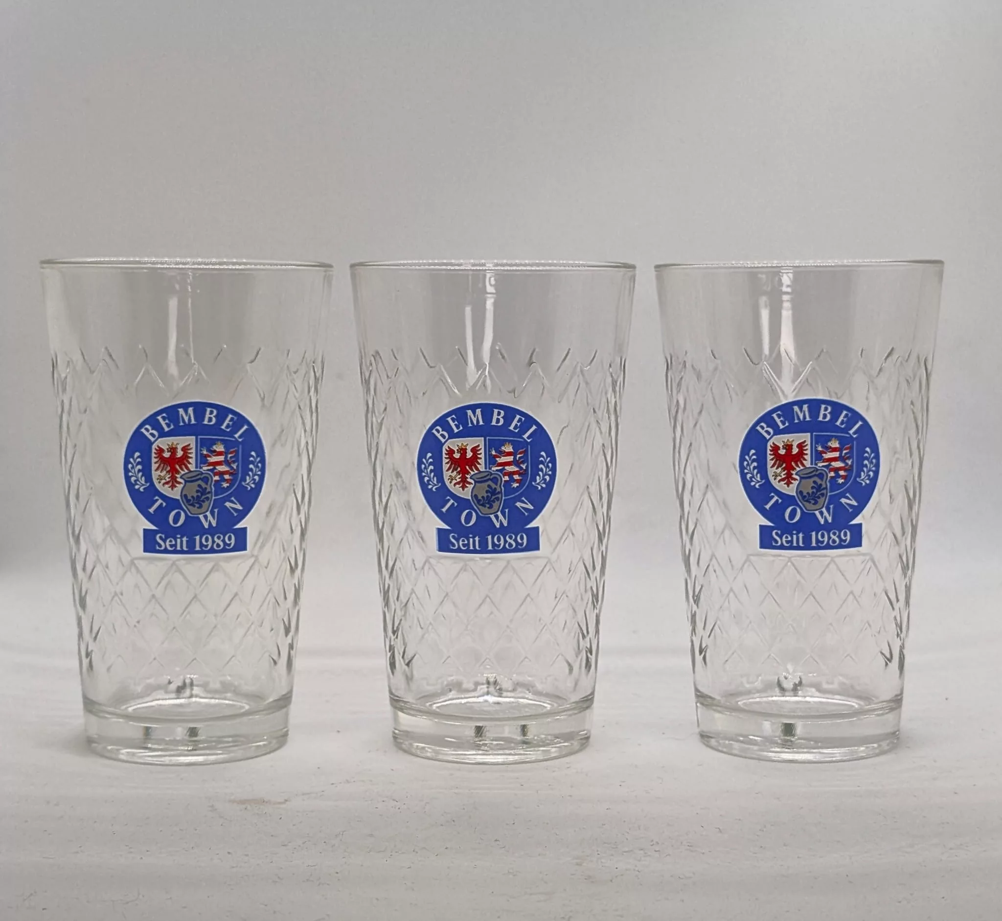 BEMBELTOWN GERIPPTE 0,25L Apfelweingläser mit Bembeltown Logo #Bembeltown #Gerippte