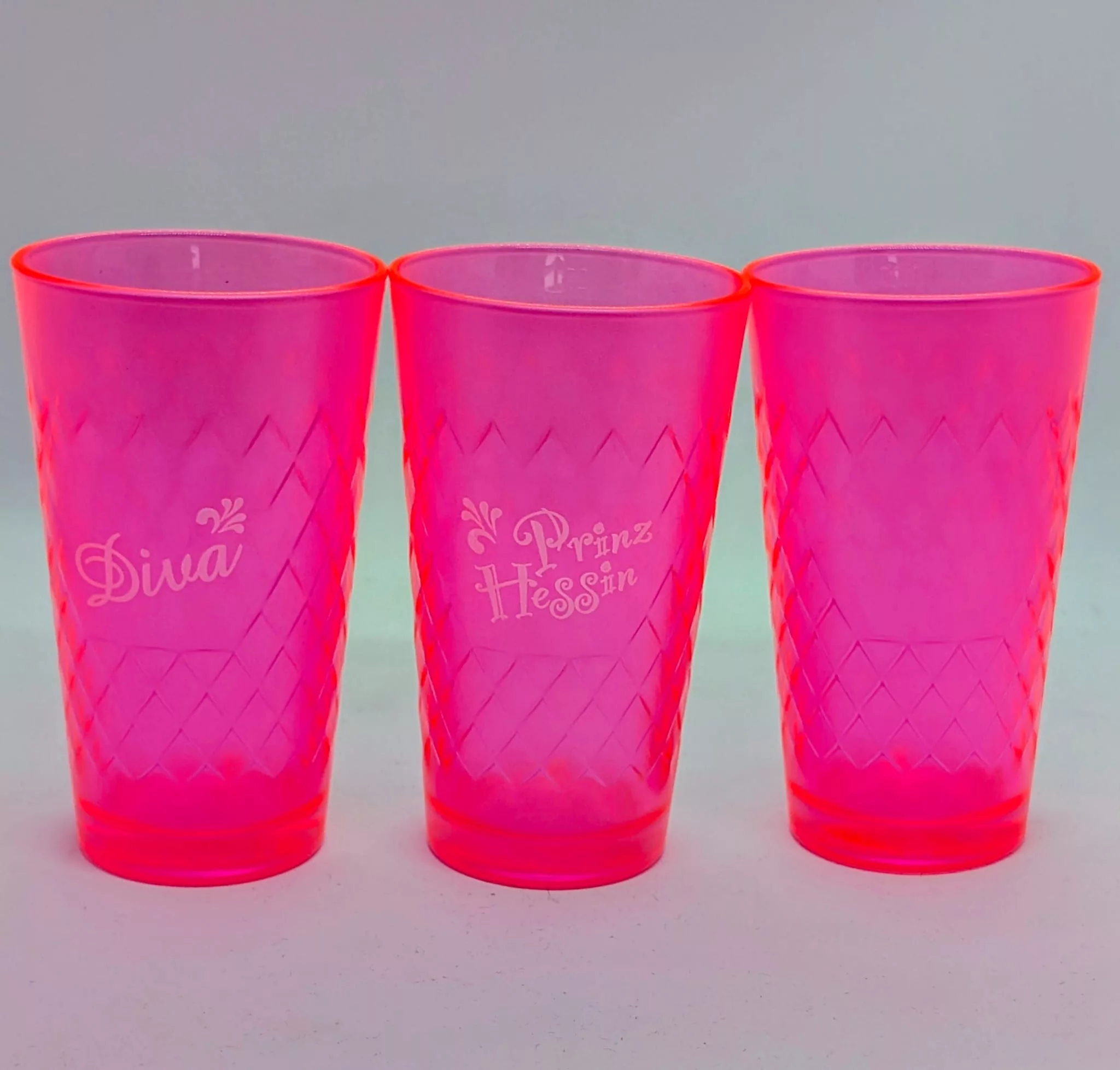 Farbige Gerippte in Neon-Pink von Bembeltown