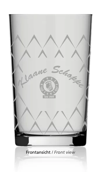 Geripptes Probierglas 0,1L von Bembeltown