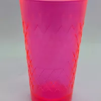 Farbige Gerippte in Neon-Pink von Bembeltown