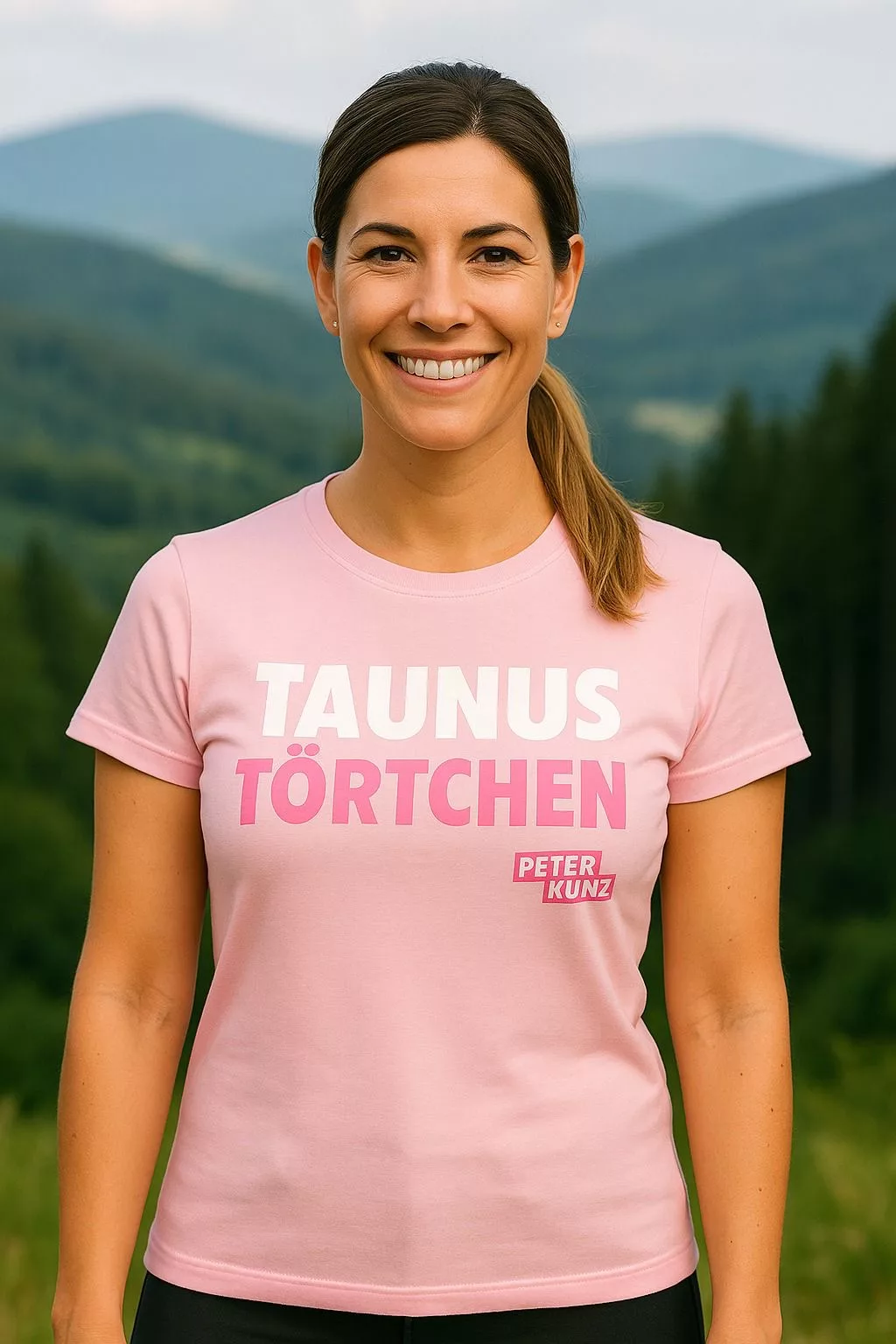 Taunus Törtchen T-Shirt rosa by Peter Kunz #PeterKunz #TaunusTörtchen #Taunus #Mädchen #StatementShirt #Hessen